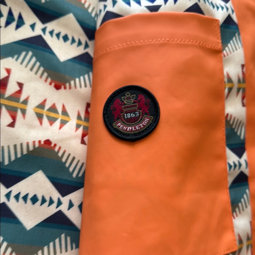 Pendleton Orange Rain Jacket - image 4